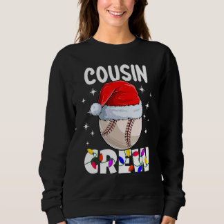 Christmas Cousin Crew Baseball Pajamas Family Xmas Sweatshirt