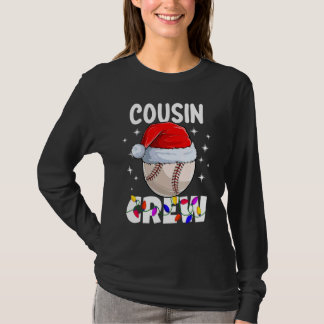 Christmas Cousin Crew Baseball Pajamas Family Xmas T-Shirt