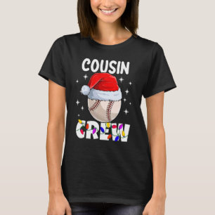 Christmas Cousin Crew Baseball Pajamas Family Xmas T-Shirt