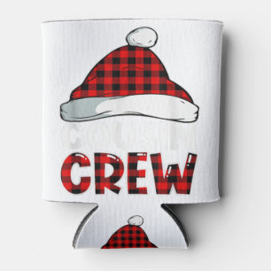 Christmas Cousin Crew Buffalo Red Plaid Pajamas Fa Can Cooler