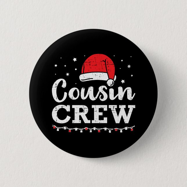 Christmas cousin crew button (Front)