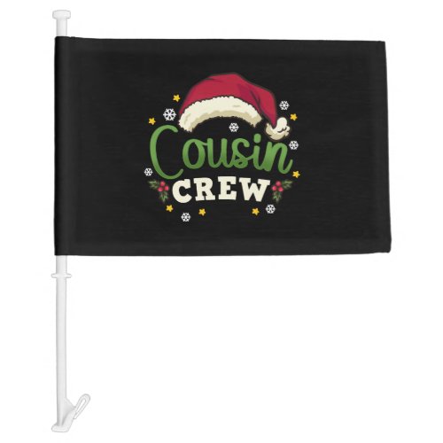 Christmas Cousin Crew Car Flag