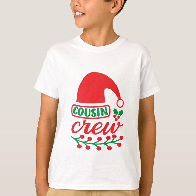 Christmas Cousin Crew  T-Shirt (Front)