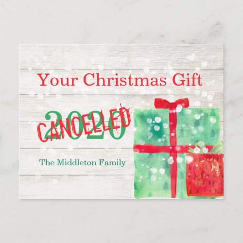 Christmas Covid Virus 2020 Gifts Fun Postcard