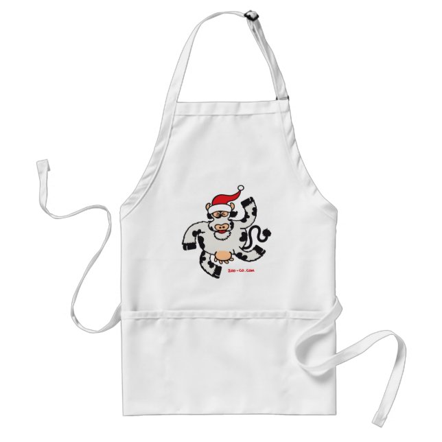 Christmas Cow Adult Apron (Front)