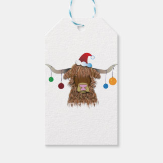 Christmas Cow Gift Tags