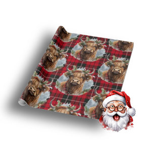 Christmas time - Frisian cow Wrapping Paper by Nanukisarte