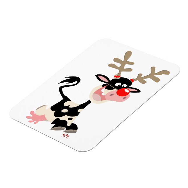 Christmas Cow or Reindeer? Flexible Magnet (Left Side)