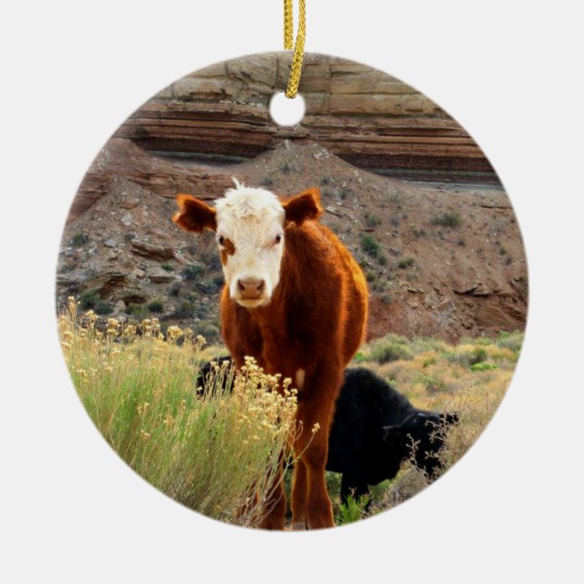 Christmas cow ornament (Front)