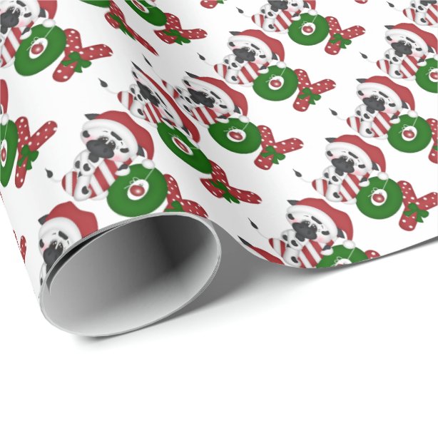 Cow Christmas Wrapping Paper 