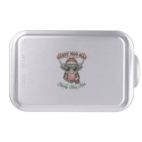 Christmas Cow Shirt Cute Highland Holiday Pun Desi Cake Pan