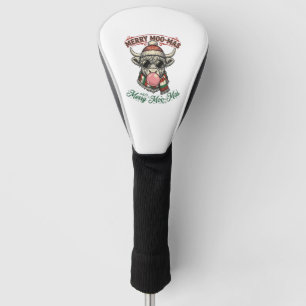 Christmas Cow Shirt Cute Highland Holiday Pun Desi Golf Head Cover
