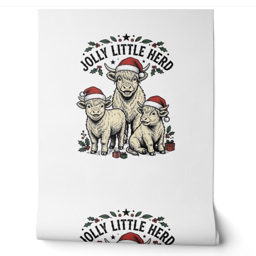 Christmas Cow Shirt Vintage Holiday Herd Art Wallpaper