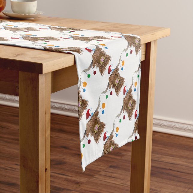 Christmas Cow Short Table Runner (In Situ)