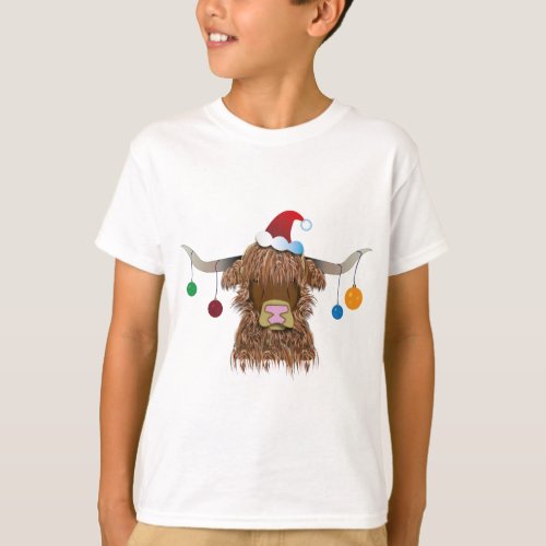 Christmas Cow T_Shirt