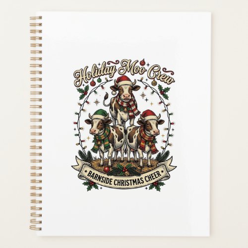 Christmas Cow Trio Vintage Barn Holiday Shirt Desi Planner