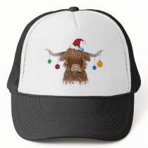 Christmas Cow Trucker Hat
