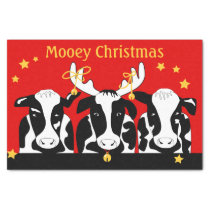 Christmas Cows Decoupage Tissue Paper
