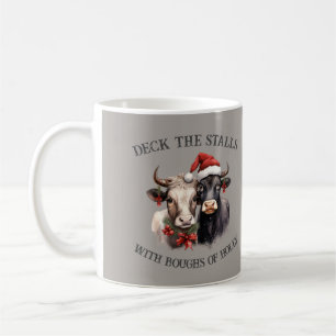 Christmas Cows Farmhouse Country Rustic Coffee Mug