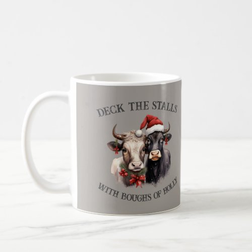 Christmas Cows Farmhouse Country Rustic  Coffee Mug