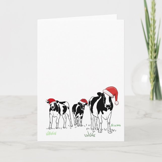 Christmas Cows Holiday Card (Front)