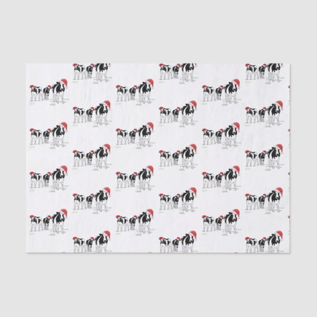 Christmas Cows Tissue Paper (Front)