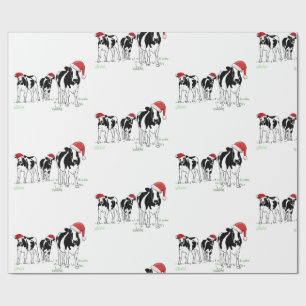 Christmas Cows Wrapping Paper