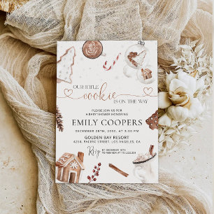 Christmas Cozy Baby Shower Invitation