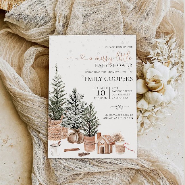 Christmas Cozy Baby Shower Invitation (Creator Uploaded)