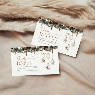 Christmas Cozy Diapers Raffle Enclosure Card