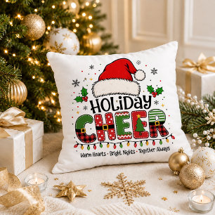 Christmas Cozy Red Green Holiday Saying Throw Pill Pillow