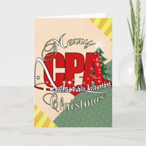 CHRISTMAS CPA Certified Public Accountant Holiday Card