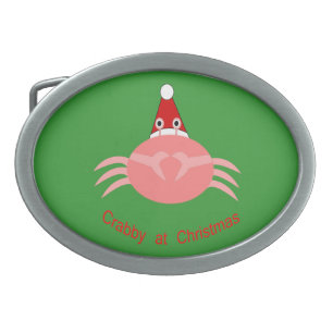 Christmas Crab Belt Buckle