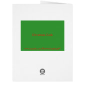 Christmas Crab Custom Card (Back)