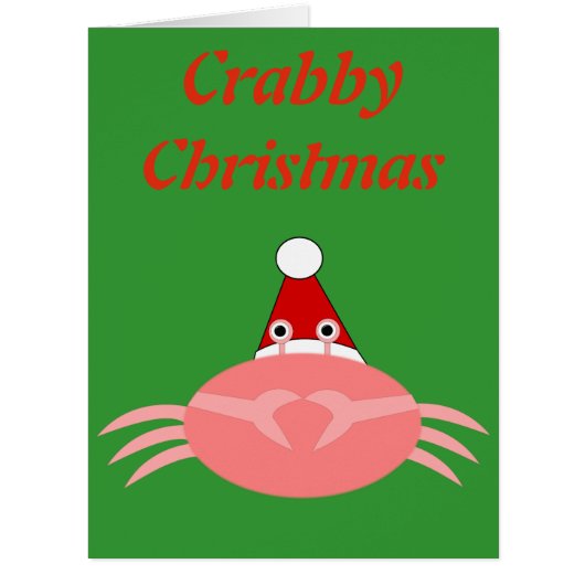 Christmas Crab Custom Card (Front)
