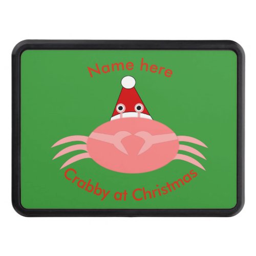 Christmas Crab Custom Hitch Cover