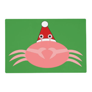 Christmas Crab Custom Placemat