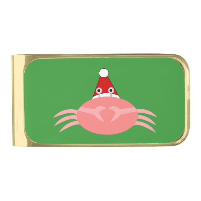 Christmas Crab Money Clip (Front)