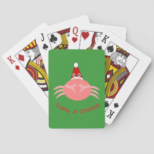Christmas Crab Playing cards
