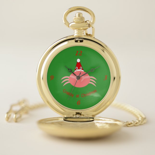 Christmas Crab Pocket Watch (Inside)