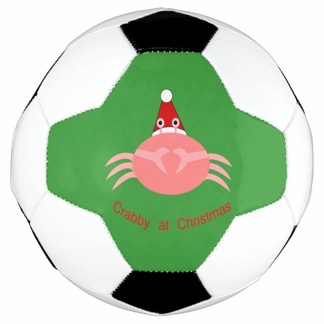 Christmas Crab Soccer Ball (Front)
