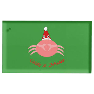 Christmas Crab Table Card Holder