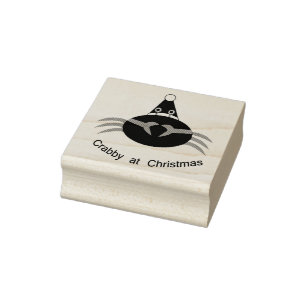 Christmas Crab Wood Art Stamp