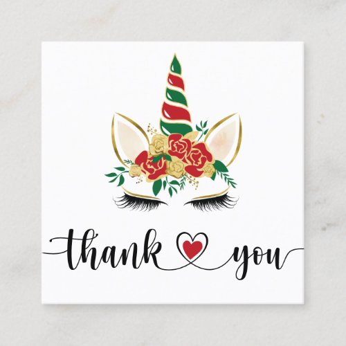 Christmas craft script thank you for your order  s square business card