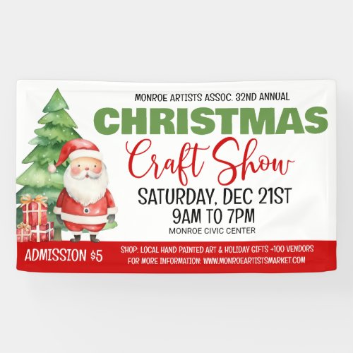 Christmas Craft Show Banner