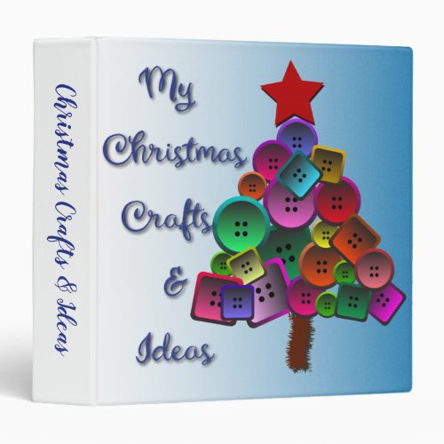 Christmas Crafts  Ideas Notebook 3 Ring Binder