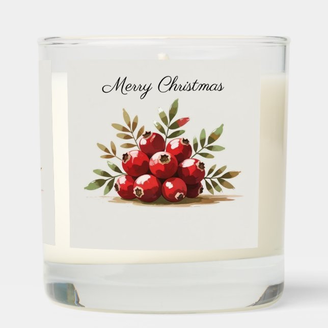 Christmas Cranberries Candle (Right)