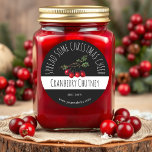Christmas Cranberry Chutney Labels<br><div class="desc">Add the perfect touch to your homemade cranberry chutney with these customizable labels. Perfect for gifting or storing in your own pantry, these festive labels give your jars a stylish personalized look. With easy customization options, you can add your own text to make them truly unique. These labels are available...</div>