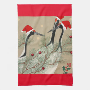 Christmas Cranes     Kitchen Towel