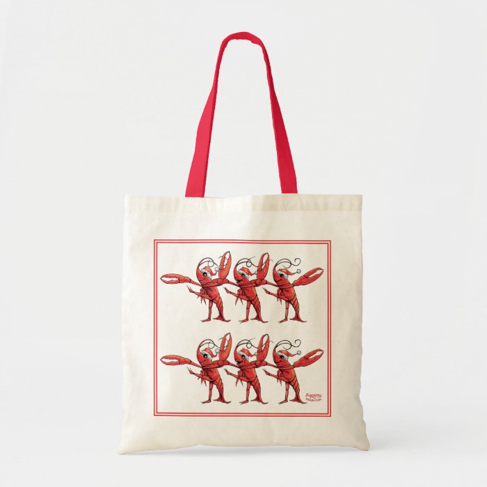 Christmas Crawfish Chorus Line Bag